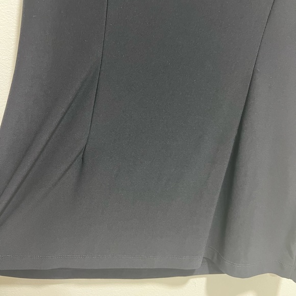 Picadilly Fashion Black Top with Mesh Sweetheart Neckline, Pleats in Back, Sm - Picture 5 of 8